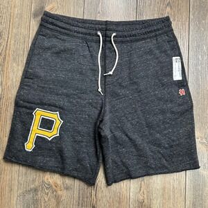 Homage MLB Pittsburgh Pirates Go-To Sweat Shorts Men Medium Charcoal Grey Fleece